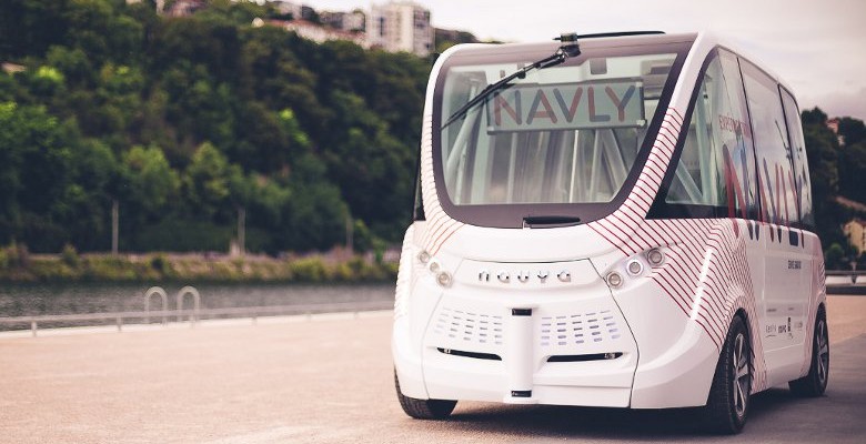 Lyon : Un minibus sans chauffeur à Confluence